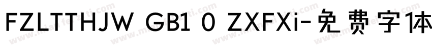 FZLTTHJW GB1 0 ZXFXi字体转换
